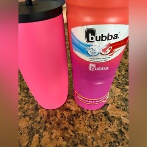 Pink Insulated straw set of two Tumblers